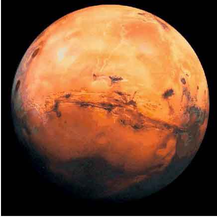 MARS'TA KURUMUŞ SICAK SU KAYNAĞI İZLERİ