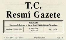 ''ULUSAL PROGRAM'' RESMİ GAZETE'DE YAYIMLANDI