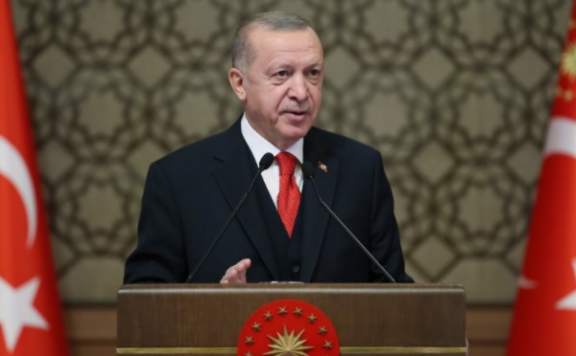 Erdoğan MSÜ diploma alma ve sancak devir teslim törenine katıldı